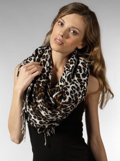 foulard cheveux leopard