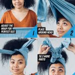 tuto coiffure foulard cheveux frises boucles